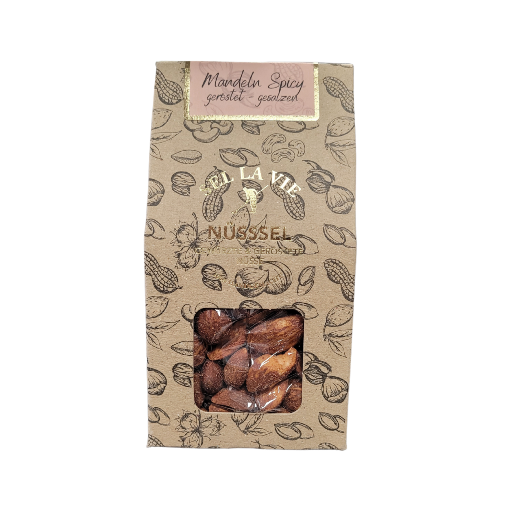 Mandeln Spicy geröstet und gesalzen 125 g. - Sel la Vie