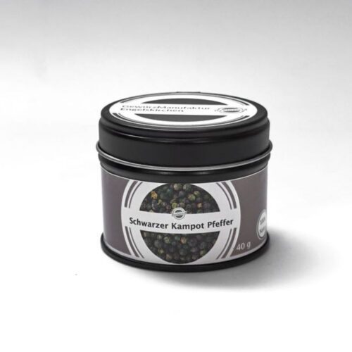 Kampot Pfeffer schwarz ganz Dose 40g